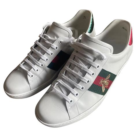 gucci bee white sneakers|gucci bee sneakers women.